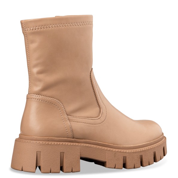 Γυναικεία μποτάκια ENVIE E10-20455 μπεζ Γυναικεία