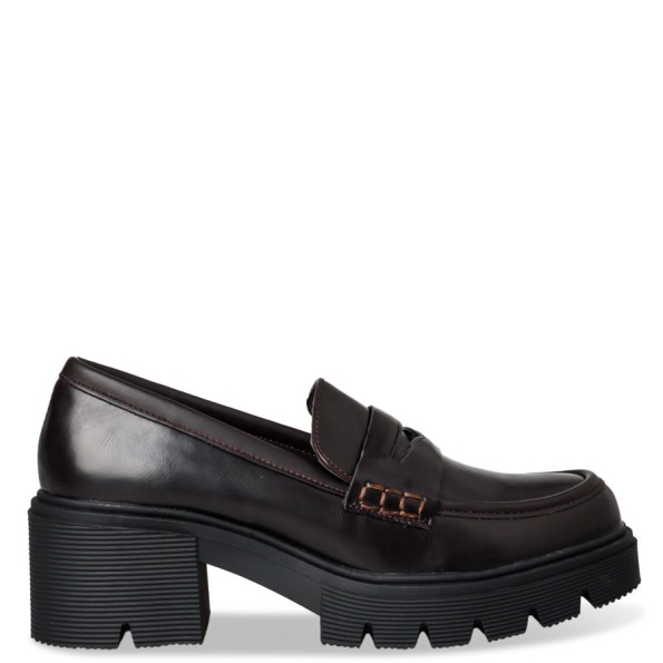 Γυναικεία loafers ENVIE E10-20459 καφέ