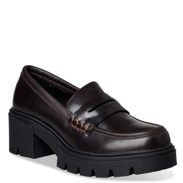 Γυναικεία loafers ENVIE E10-20459 καφέ Γυναικεία