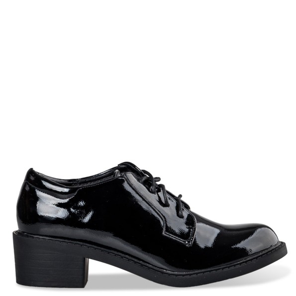 Γυναικεία μοκασίνια oxfords MISS NV V36-20088 μαύρα