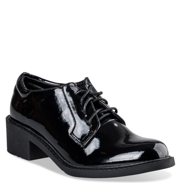Γυναικεία μοκασίνια oxfords MISS NV V36-20088 μαύρα Γυναικεία