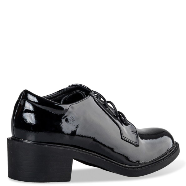 Γυναικεία μοκασίνια oxfords MISS NV V36-20088 μαύρα Γυναικεία