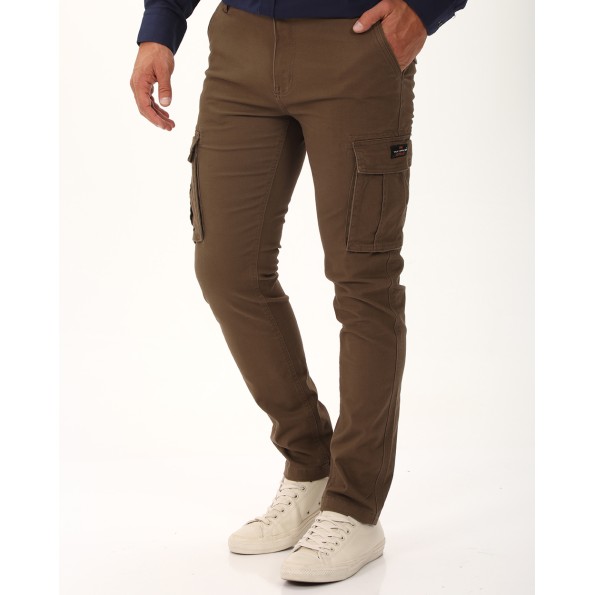 Ανδρικό cargo παντελόνι VAN HIPSTER 72353 καφέ Ανδρικά