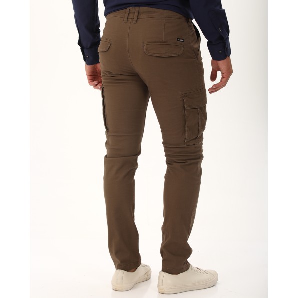 Ανδρικό cargo παντελόνι VAN HIPSTER 72353 καφέ Ανδρικά