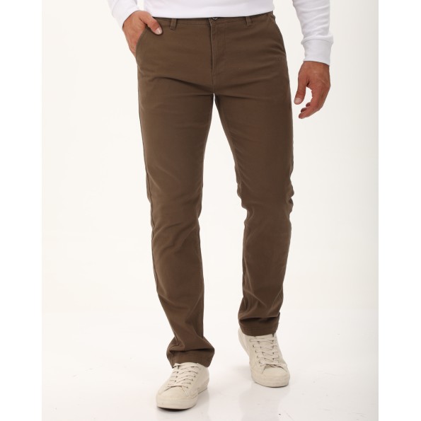 Ανδρικό chino παντελόνι VAN HIPSTER 72351 καφέ