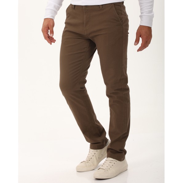 Ανδρικό chino παντελόνι VAN HIPSTER 72351 καφέ Ανδρικά