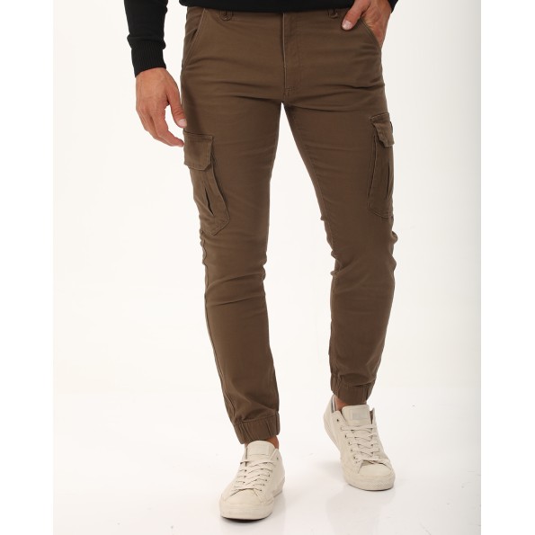 Ανδρικό cargo παντελόνι VAN HIPSTER 72352 καφέ