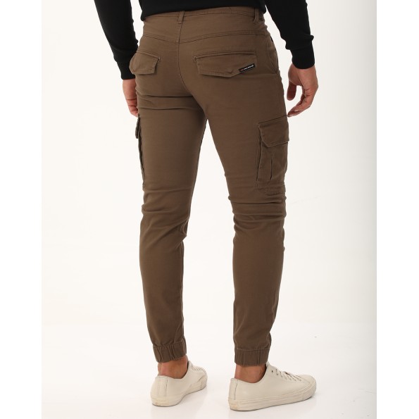 Ανδρικό cargo παντελόνι VAN HIPSTER 72352 καφέ Ανδρικά