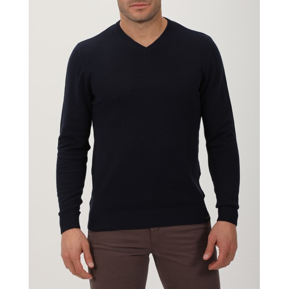 Ανδρική πλεκτή μπλούζα VAN HIPSTER 72241 μπλε