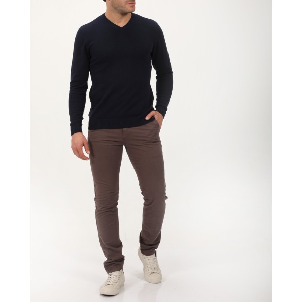 Ανδρική πλεκτή μπλούζα VAN HIPSTER 72241 μπλε Ανδρικά