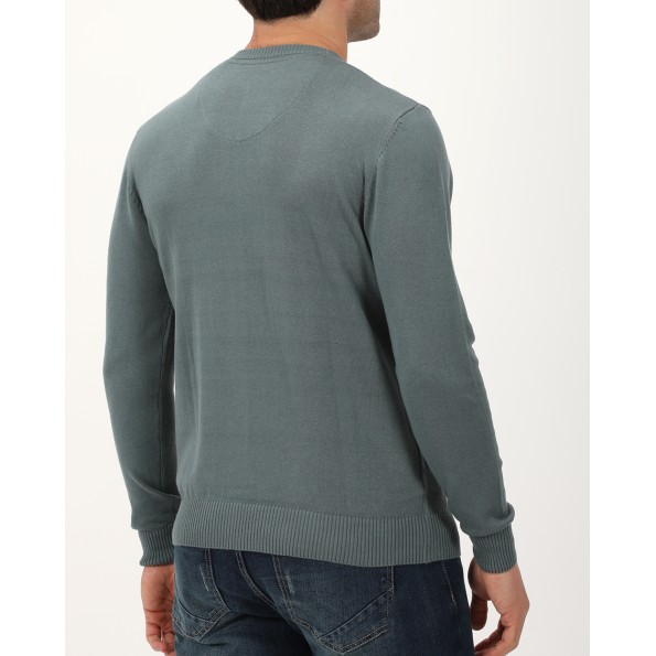 Ανδρική πλεκτή μπλούζα VAN HIPSTER 72241 πετρόλ Ανδρικά