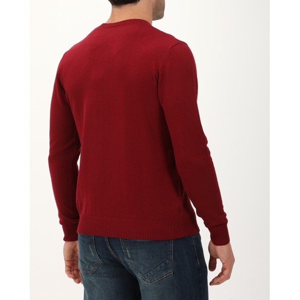 Ανδρική πλεκτή μπλούζα VAN HIPSTER 72241 μπορντό Ανδρικά