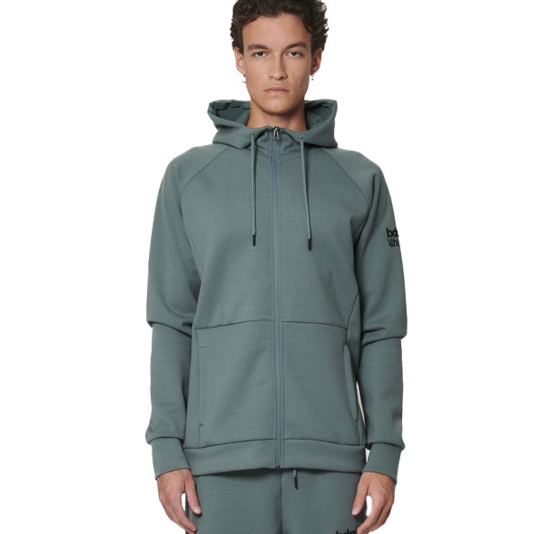 Ανδρική φούτερ ζακέτα BODY ACTION 073521-01 πράσινη Ανδρική φούτερ ζακέτα BODY ACTION 073521-01 πράσινη