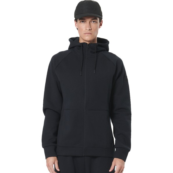 Ανδρική φούτερ ζακέτα BODY ACTION 073521-01 μαύρη Ανδρική φούτερ ζακέτα BODY ACTION 073521-01 μαύρη