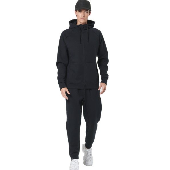 Ανδρική φούτερ ζακέτα BODY ACTION 073521-01 μαύρη Ανδρικά