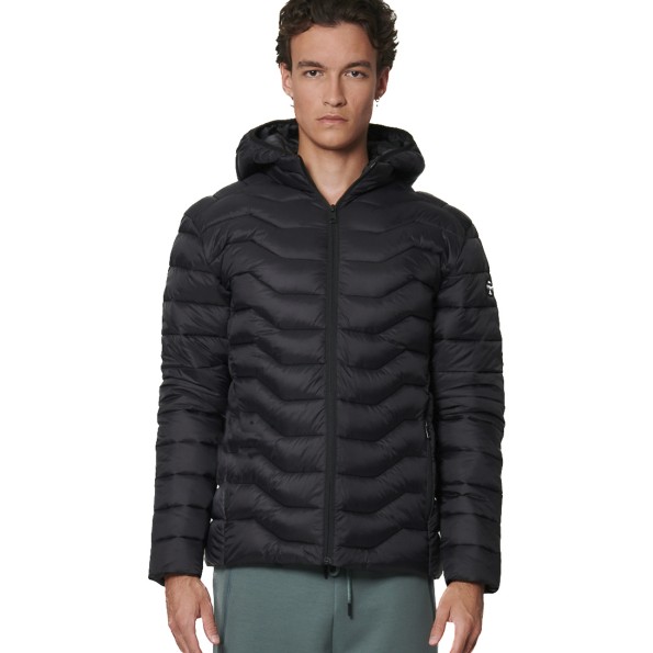 Ανδρικό καπιτονέ μπουφάν BODY ACTION 073535-01 μαύρο