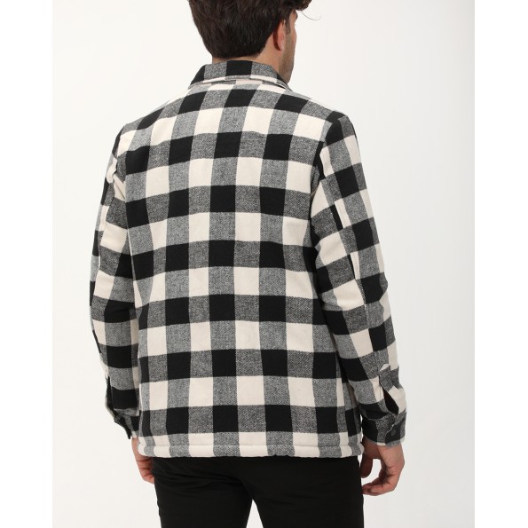 Ανδρικό overshirt jacket VAN HIPSTER 72154 μαύρο λευκό καρό Ανδρικά