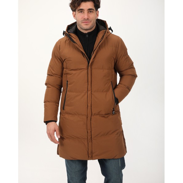 Ανδρικό μακρύ μπουφάν VAN HIPSTER 72188 καφέ