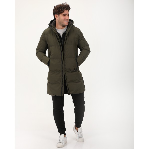 Ανδρικό μακρύ μπουφάν VAN HIPSTER 72188 λαδί Ανδρικά