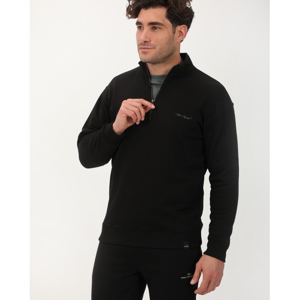 Ανδρική φούτερ μπλούζα VAN HIPSTER 72342 μαύρη Ανδρικά
