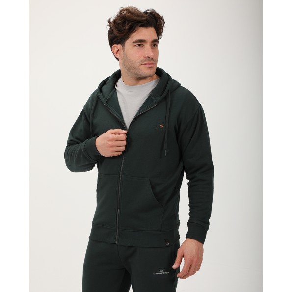 Ανδρική φούτερ ζακέτα VAN HIPSTER 72348 πράσινη Ανδρικά