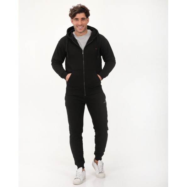 Ανδρική φούτερ ζακέτα VAN HIPSTER 72348 μαύρη Ανδρικά