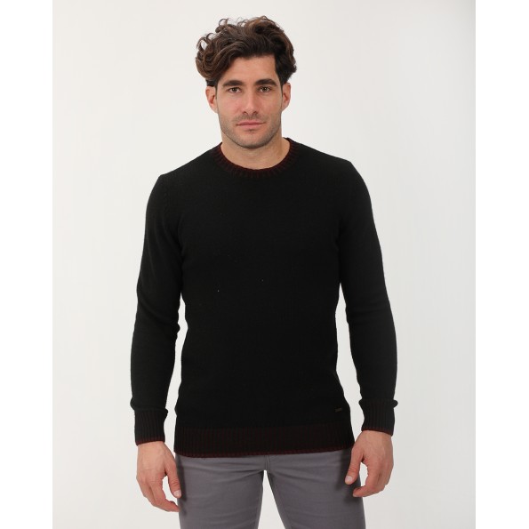Ανδρικό πουλόβερ VAN HIPSTER 712428 μαύρο
