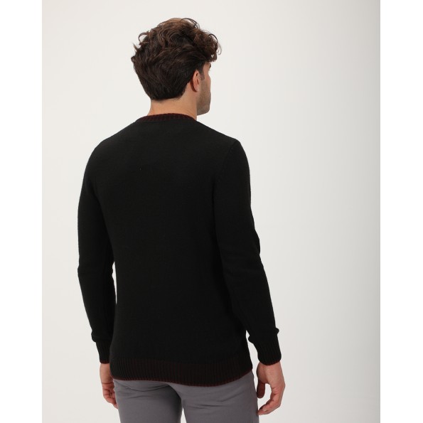 Ανδρικό πουλόβερ VAN HIPSTER 712428 μαύρο Ανδρικά