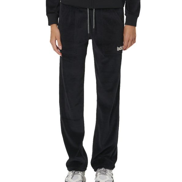 Γυναικείο βελουτέ παντελόνι φόρμας BODY ACTION 021533-01 μαύρο