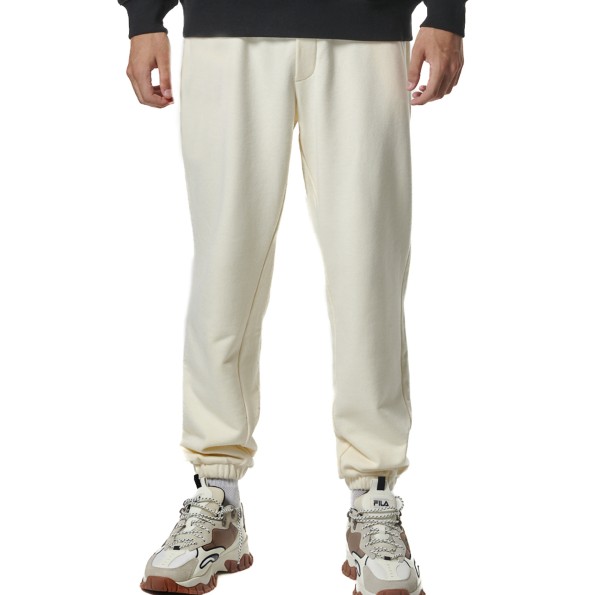 Ανδρικό παντελόνι φόρμας BODY ACTION 023437-01 εκρού