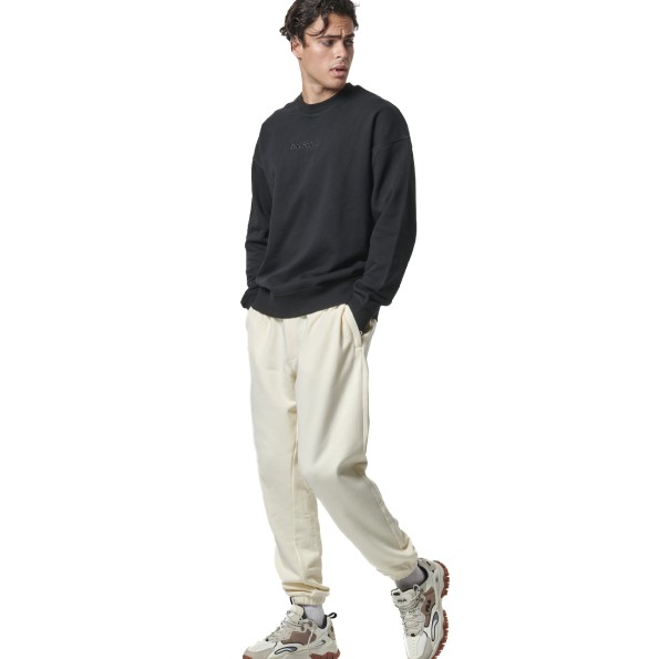 Ανδρικό παντελόνι φόρμας BODY ACTION 023437-01 εκρού Ανδρικά