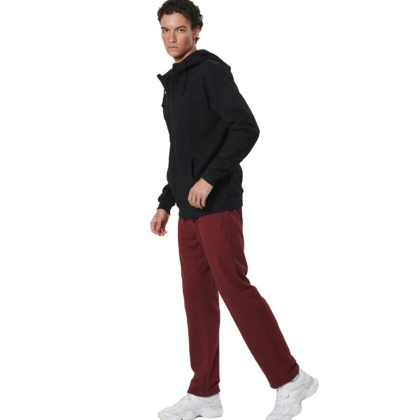 Ανδρικό παντελόνι φόρμας BODY ACTION 023529-01 μπορντό Ανδρικά