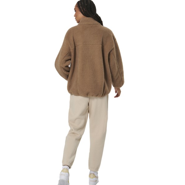 Γυναικεία sheepskin ζακέτα BODY ACTION 071519-01 καφέ Γυναικεία