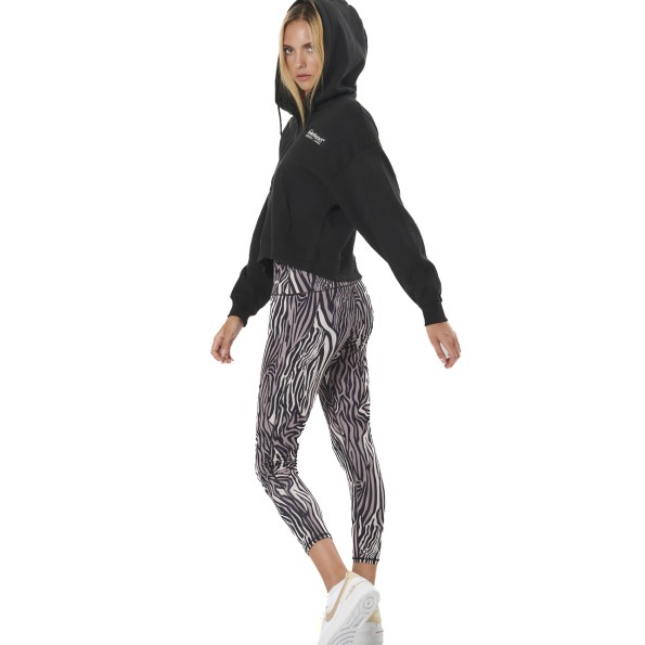 Γυναικεία φούτερ ζακέτα BODY ACTION 071521-01 μαύρη Γυναικεία