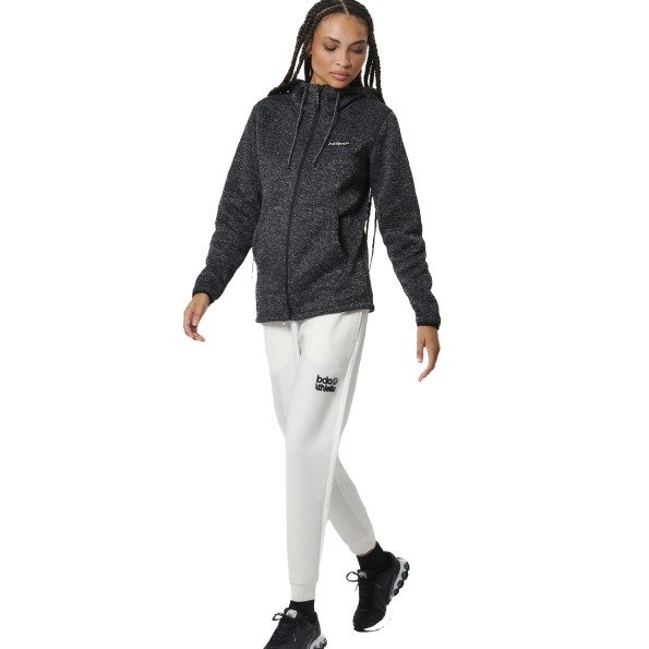 Γυναικεία knit fleece ζακέτα BODY ACTION 071526-01 ανθρακί Γυναικεία