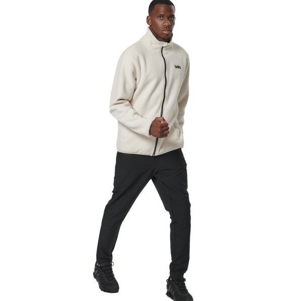 Ανδρική boucle fleece ζακέτα BODY ACTION 073522-01 εκρού Ανδρικά