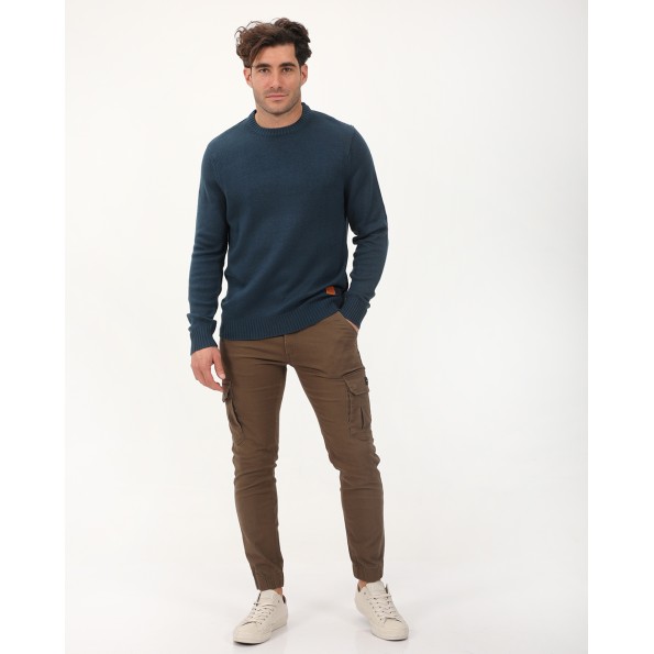 Ανδρικό πουλόβερ VAN HIPSTER 72360 πετρόλ Ανδρικά