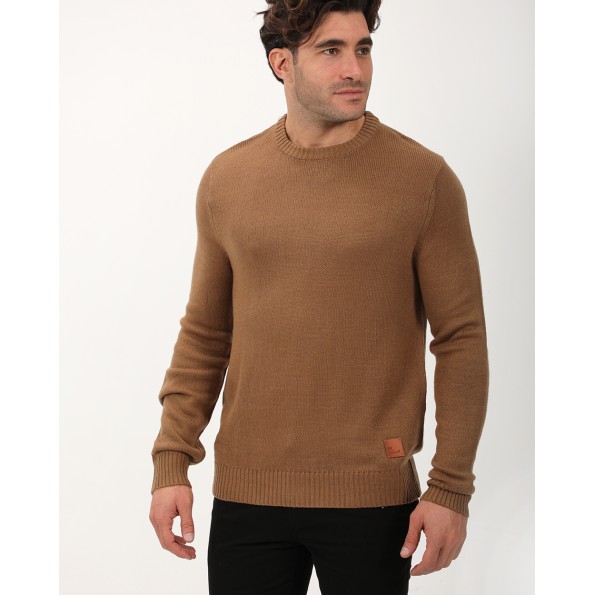 Ανδρικό πουλόβερ VAN HIPSTER 72360 καφέ Ανδρικά