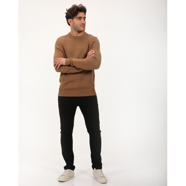 Ανδρικό πουλόβερ VAN HIPSTER 72360 καφέ Ανδρικά