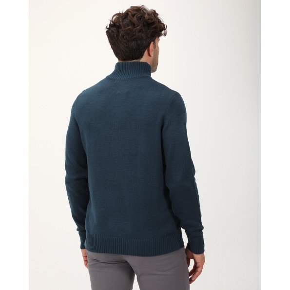 Ανδρικό πουλόβερ VAN HIPSTER 72361 πετρόλ Ανδρικά