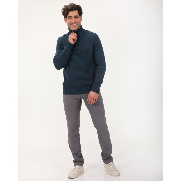 Ανδρικό πουλόβερ VAN HIPSTER 72361 πετρόλ Ανδρικά