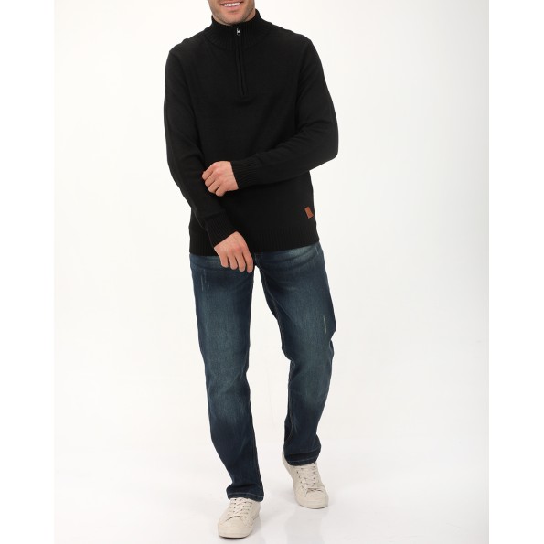 Ανδρικό πουλόβερ VAN HIPSTER 72361 μαύρο Ανδρικά