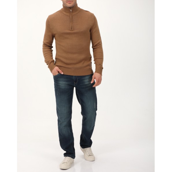 Ανδρικό πουλόβερ VAN HIPSTER 72361 καφέ Ανδρικά