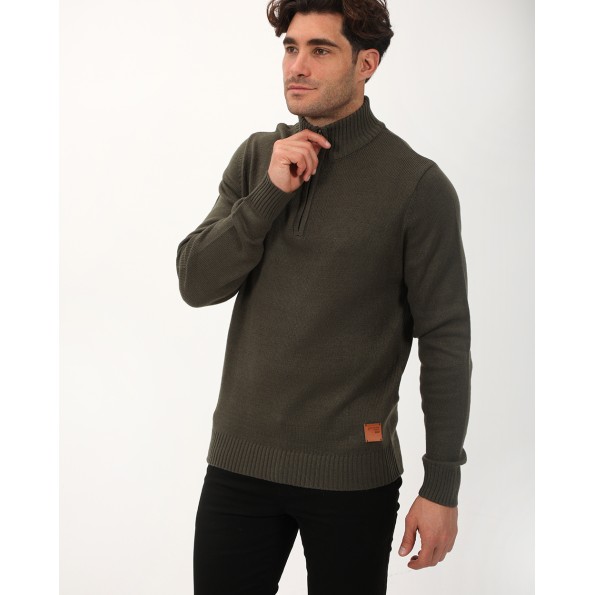Ανδρικό πουλόβερ VAN HIPSTER 72361 χακί Ανδρικά