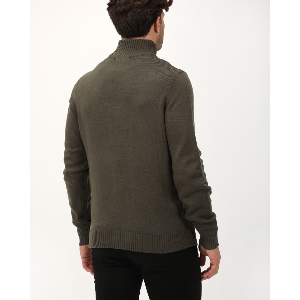 Ανδρικό πουλόβερ VAN HIPSTER 72361 χακί Ανδρικά