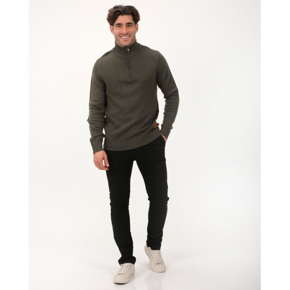 Ανδρικό πουλόβερ VAN HIPSTER 72361 χακί Ανδρικά