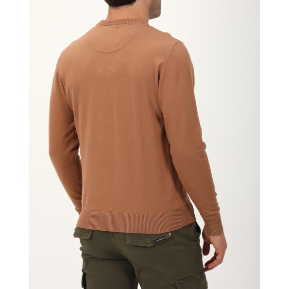 Ανδρική πλεκτή μπλούζα VAN HIPSTER 72363 καφέ Ανδρικά