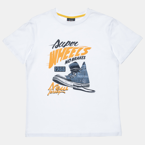 Παιδική μπλούζα FIVE STAR ALOUETTE λευκή