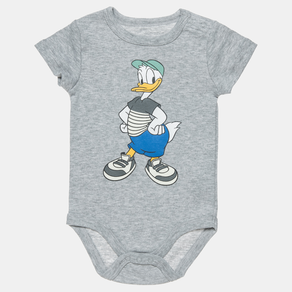 Βρεφικό φορμάκι Disney Donald Duck γκρι