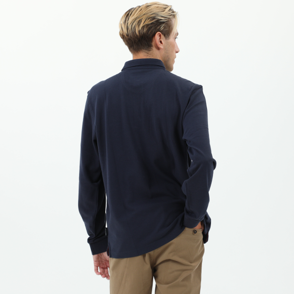 Ανδρική polo μπλούζα NAVY & GREEN μπλε Ανδρικά